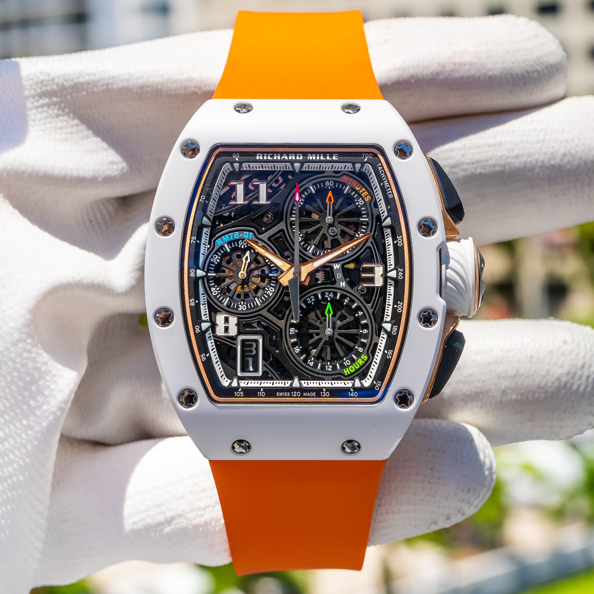 Richard Mille RM 72-01 Automatic Winding Lifestyle Flyback Chronograph Rose Gold / Ceramic