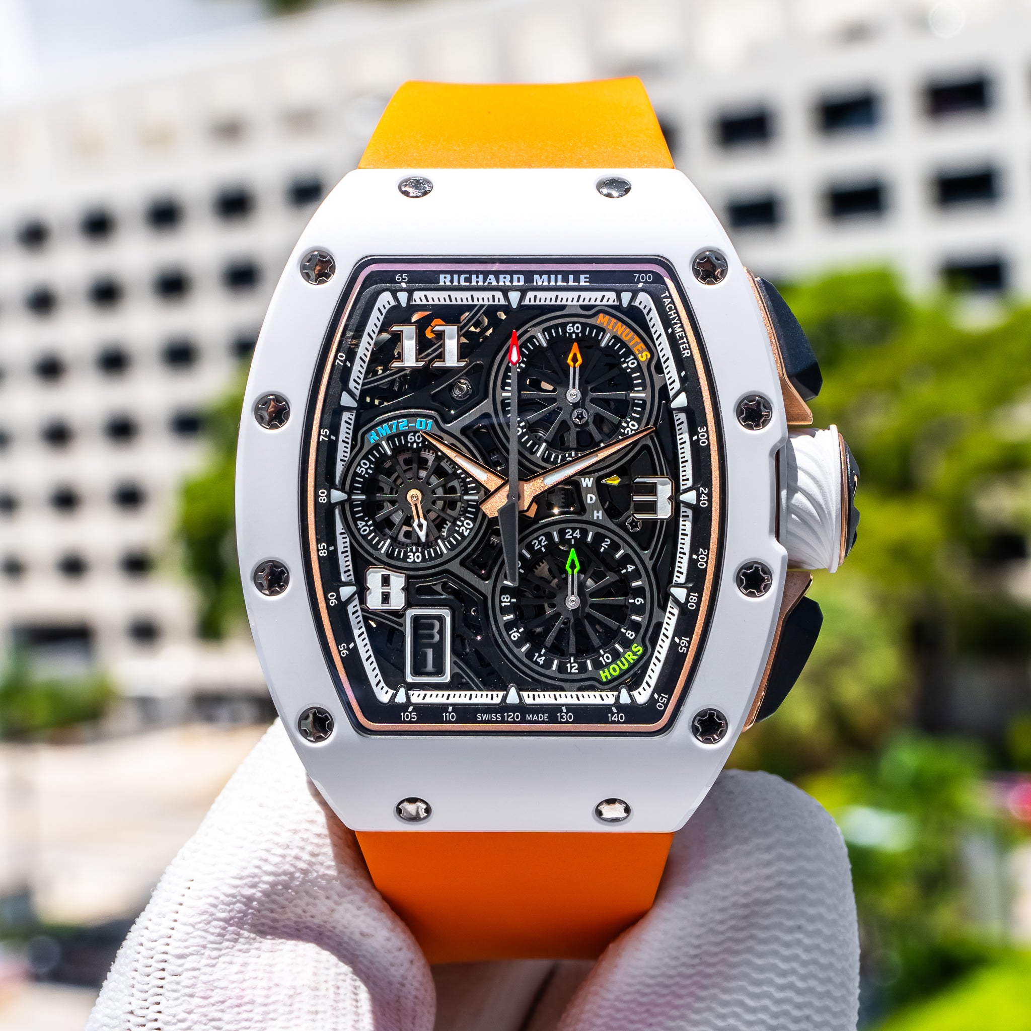 Richard Mille RM 72-01 Automatic Winding Lifestyle Flyback Chronograph Rose Gold / Ceramic