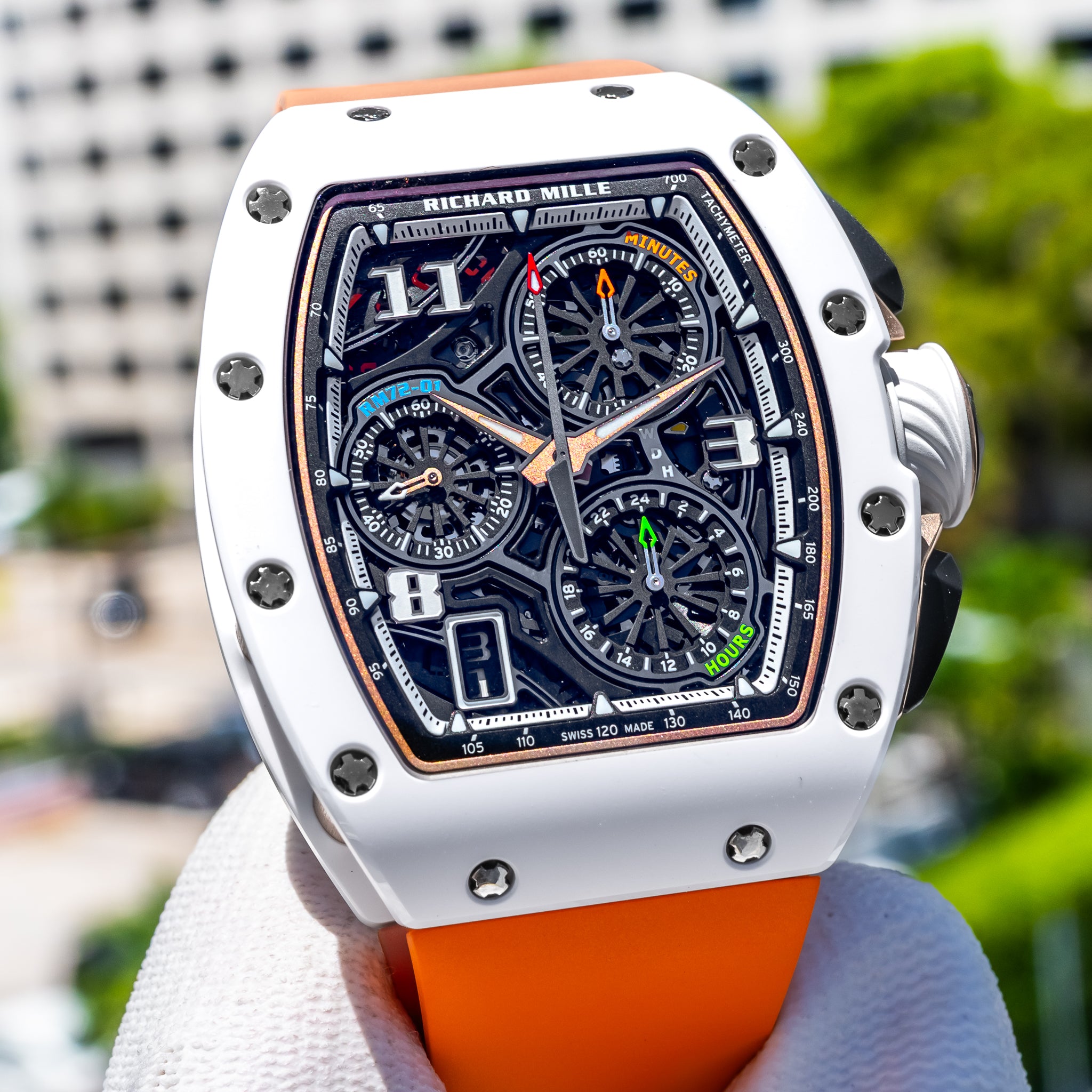 Richard Mille RM 72-01 Automatic Winding Lifestyle Flyback Chronograph Rose Gold / Ceramic