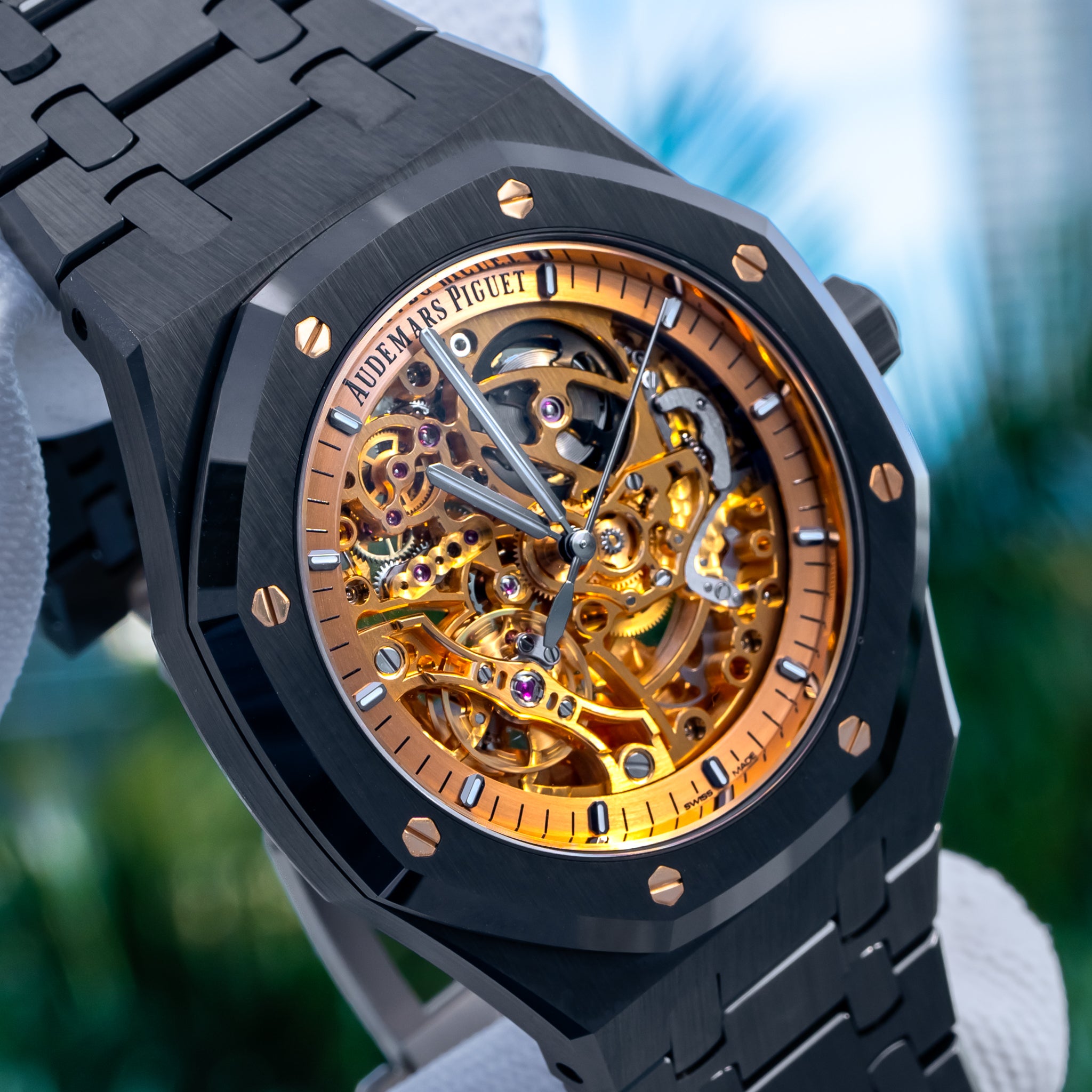 Audemars Piguet 15416CE Double Balance Wheel Openworked Black Ceramic 41mm