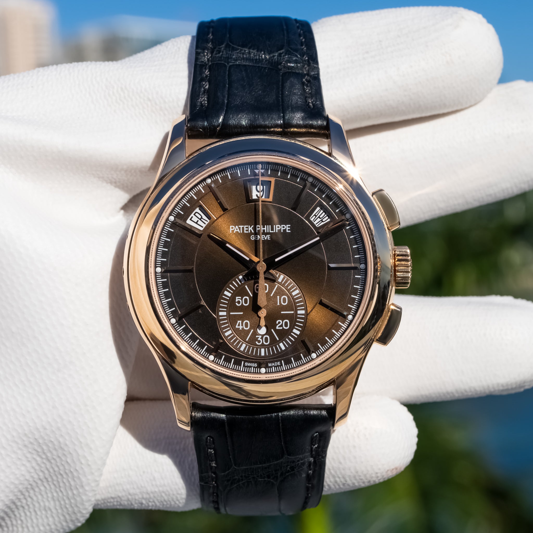 Patek Philippe 2024 Unworn Annual Calendar 5905R Brown Dial