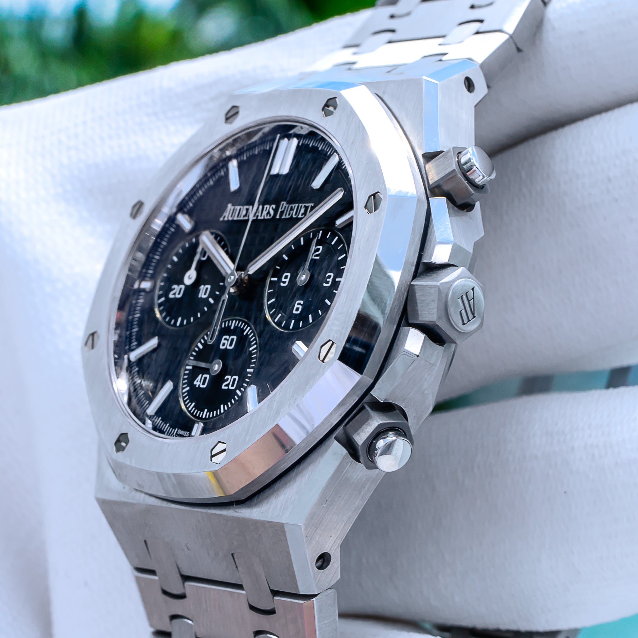 2022 Audemars Piguet Royal Oak Chronograph 26240ST 50th Anniversary Black Dial