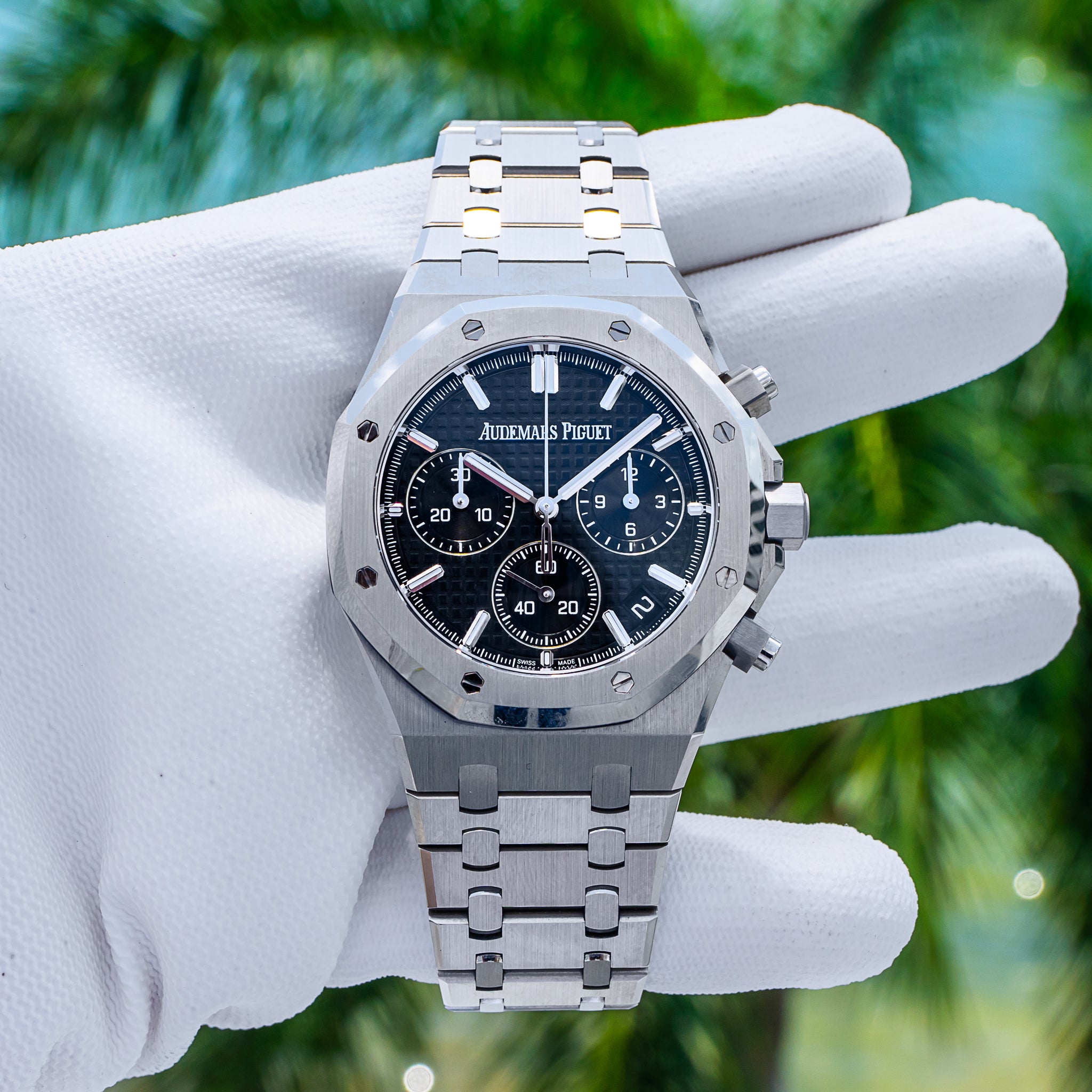 2022 Audemars Piguet Royal Oak Chronograph 26240ST 50th Anniversary Black Dial