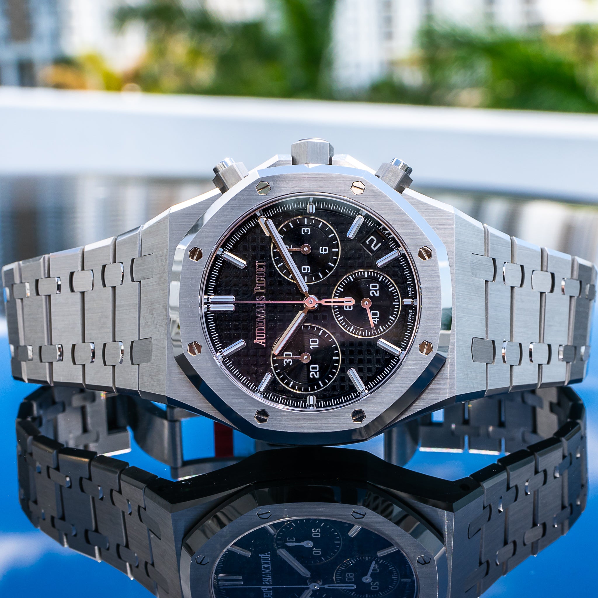 2022 Audemars Piguet Royal Oak Chronograph 26240ST 50th Anniversary Black Dial