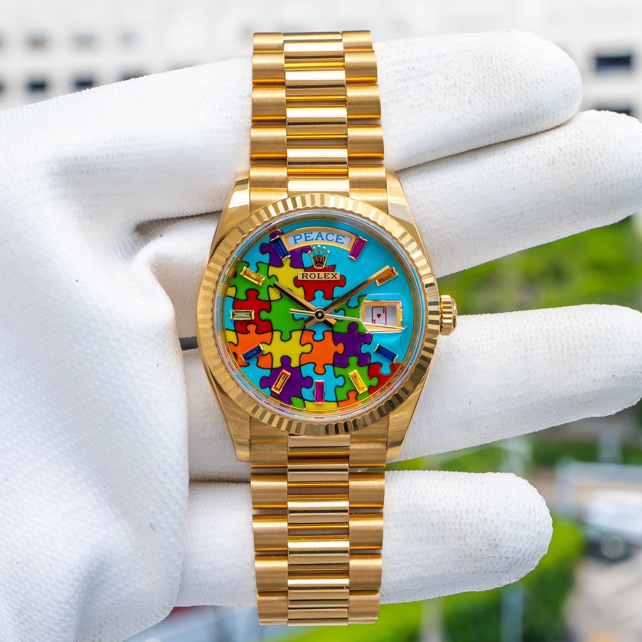 2023 Rolex Day-Date 128238 "Puzzle" Yellow Gold 36mm