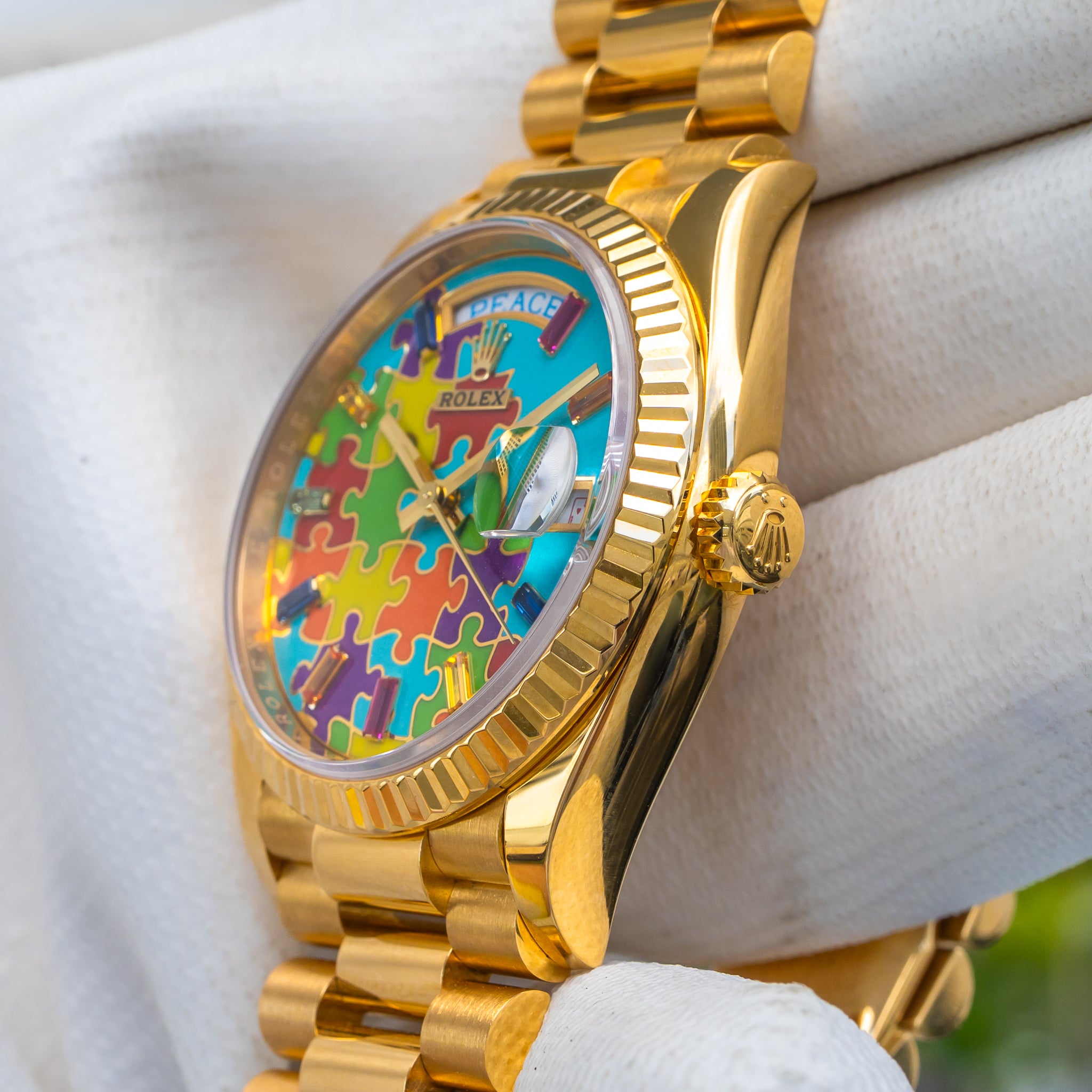 2023 Rolex Day-Date 128238 "Puzzle" Yellow Gold 36mm