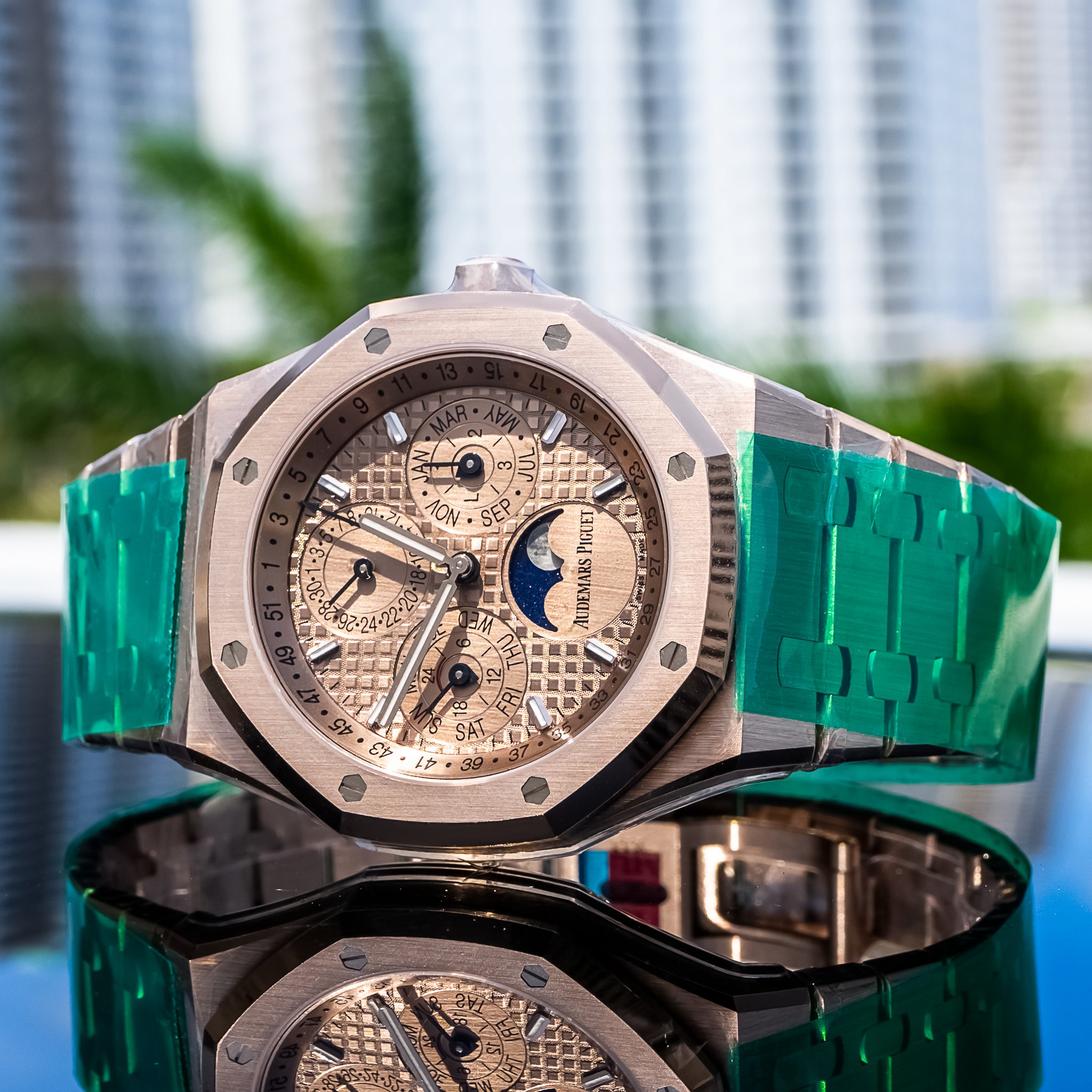 2025 Audemars Piguet 26674SG Royal Oak Perpetual Calendar Sand Gold 41mm