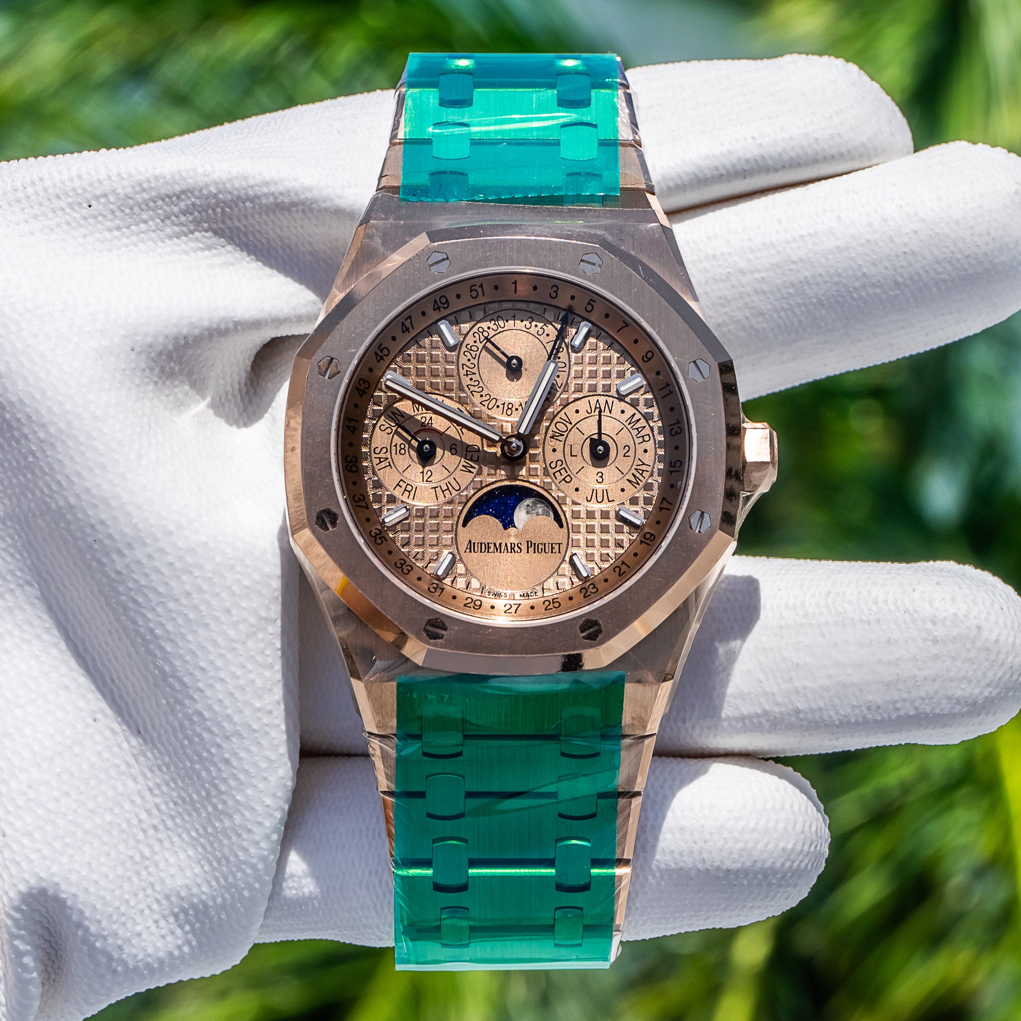 2025 Audemars Piguet 26674SG Royal Oak Perpetual Calendar Sand Gold 41mm