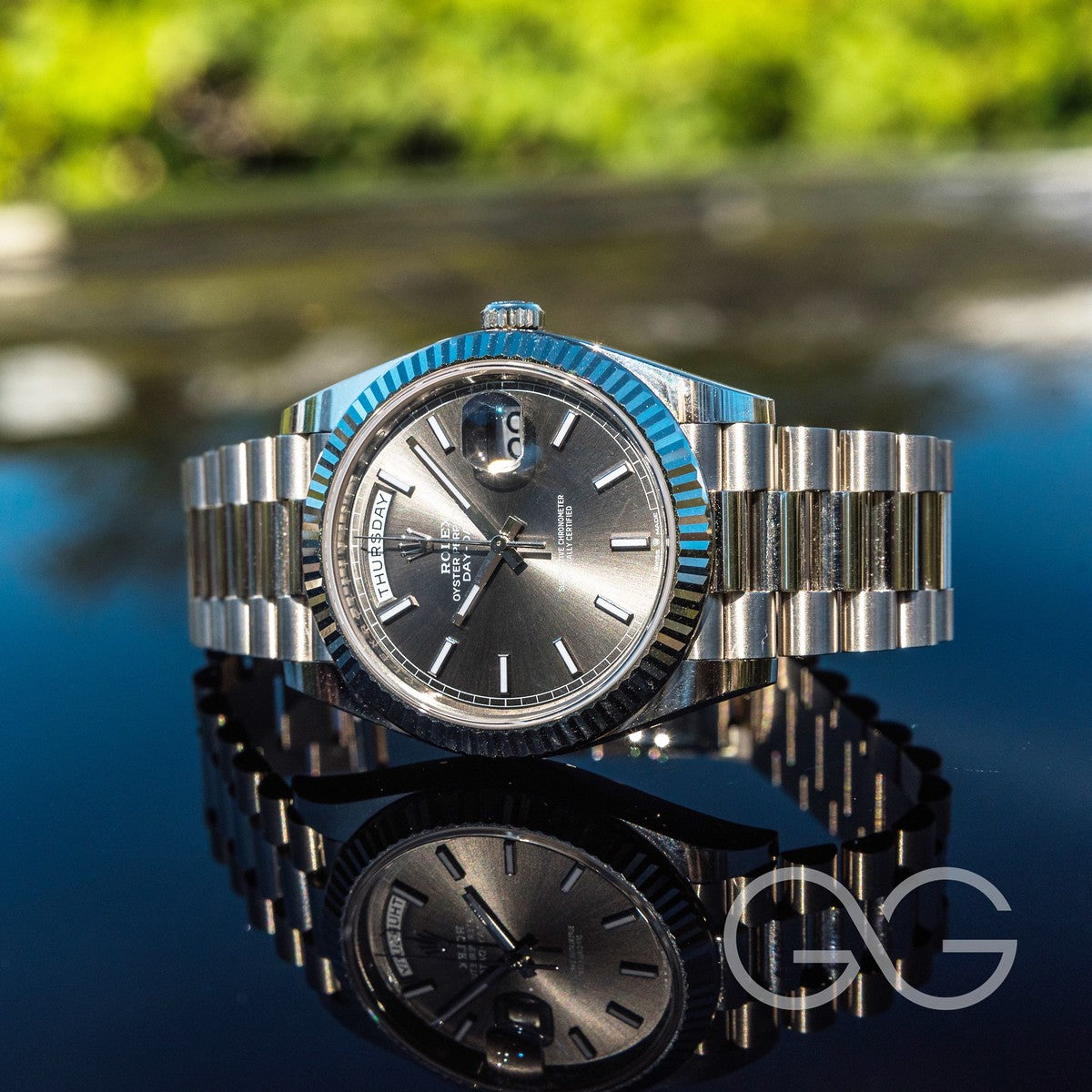 Rolex 2023 Day-Date 40 Slate Grey Dial 228239