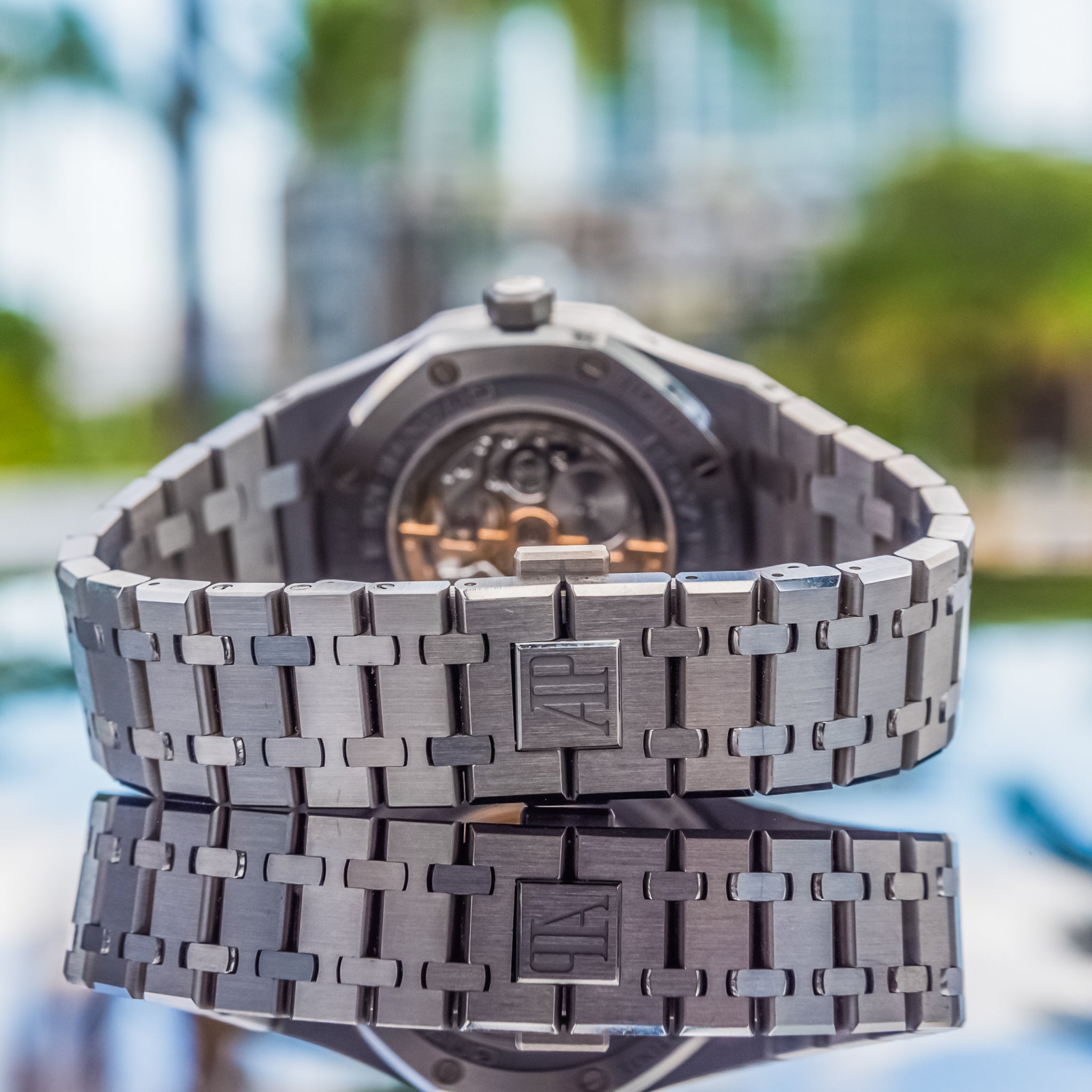 2021 Audemars Piguet 26615TI Royal Oak Perpetual Calendar Salmon Dial