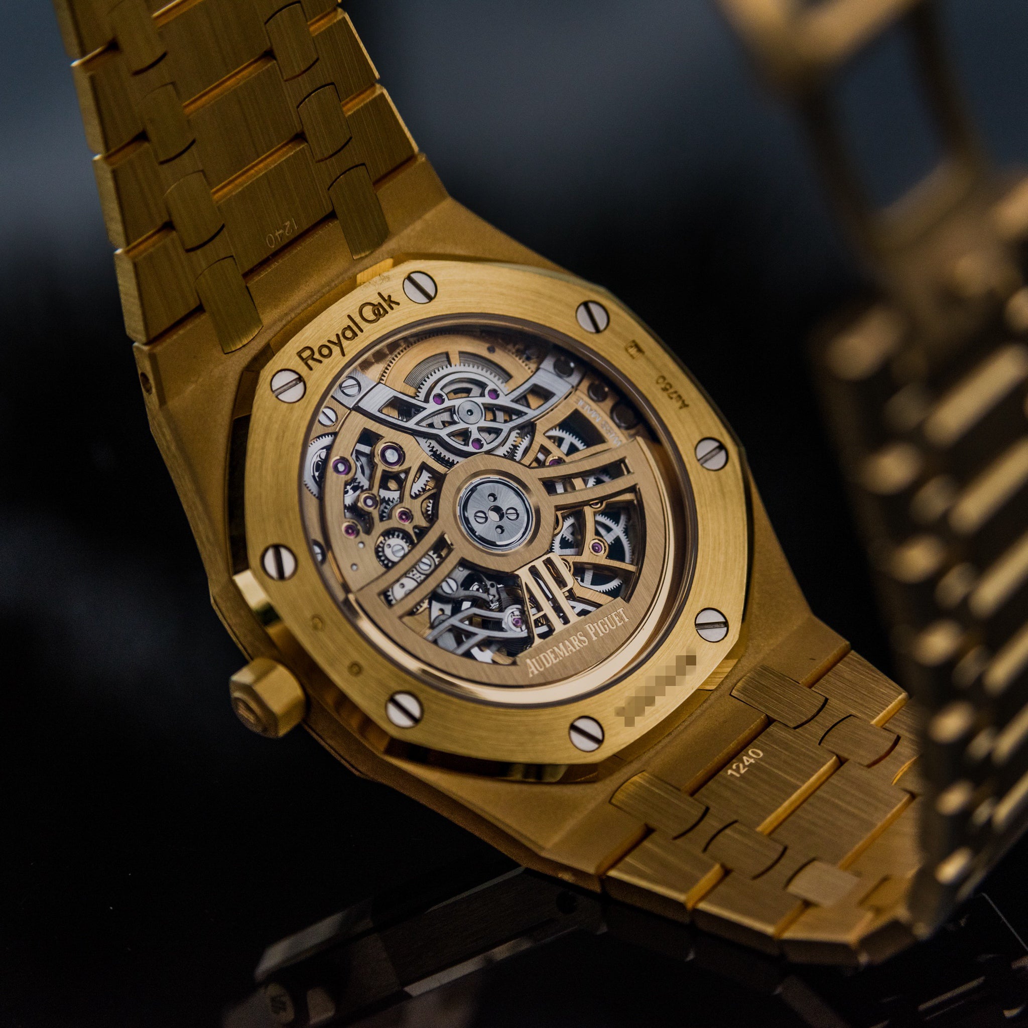 2023 Audemars Piguet 16204BA Royal Oak "Jumbo" Extra-Thin Openworked Yellow Gold 39mm