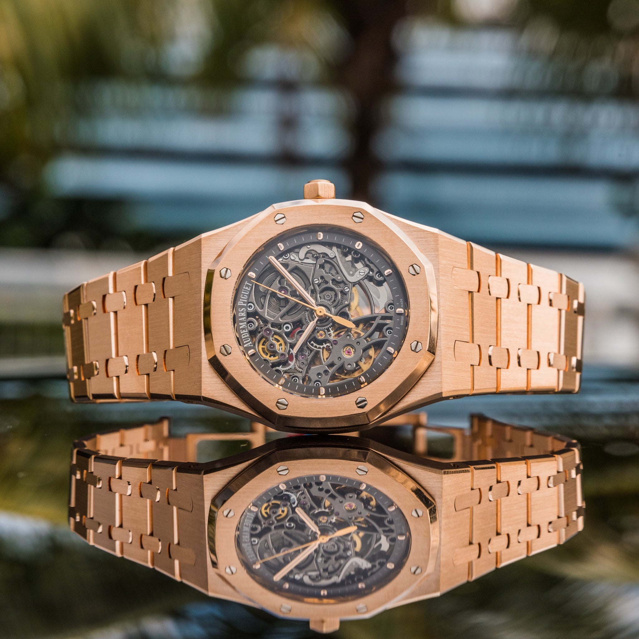 Audemars Piguet 2015 Double Balance Wheel Open worked Rose Gold 39mm