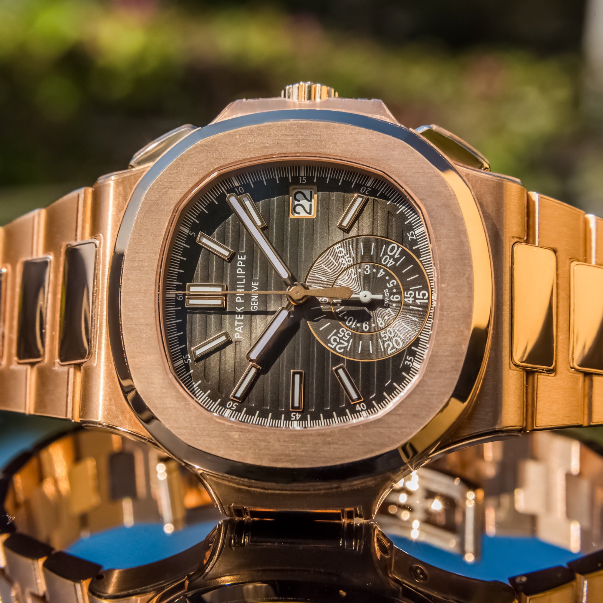 Patek Philippe Nautilus 2023 5980/1R-001 Travel Time Chronograph