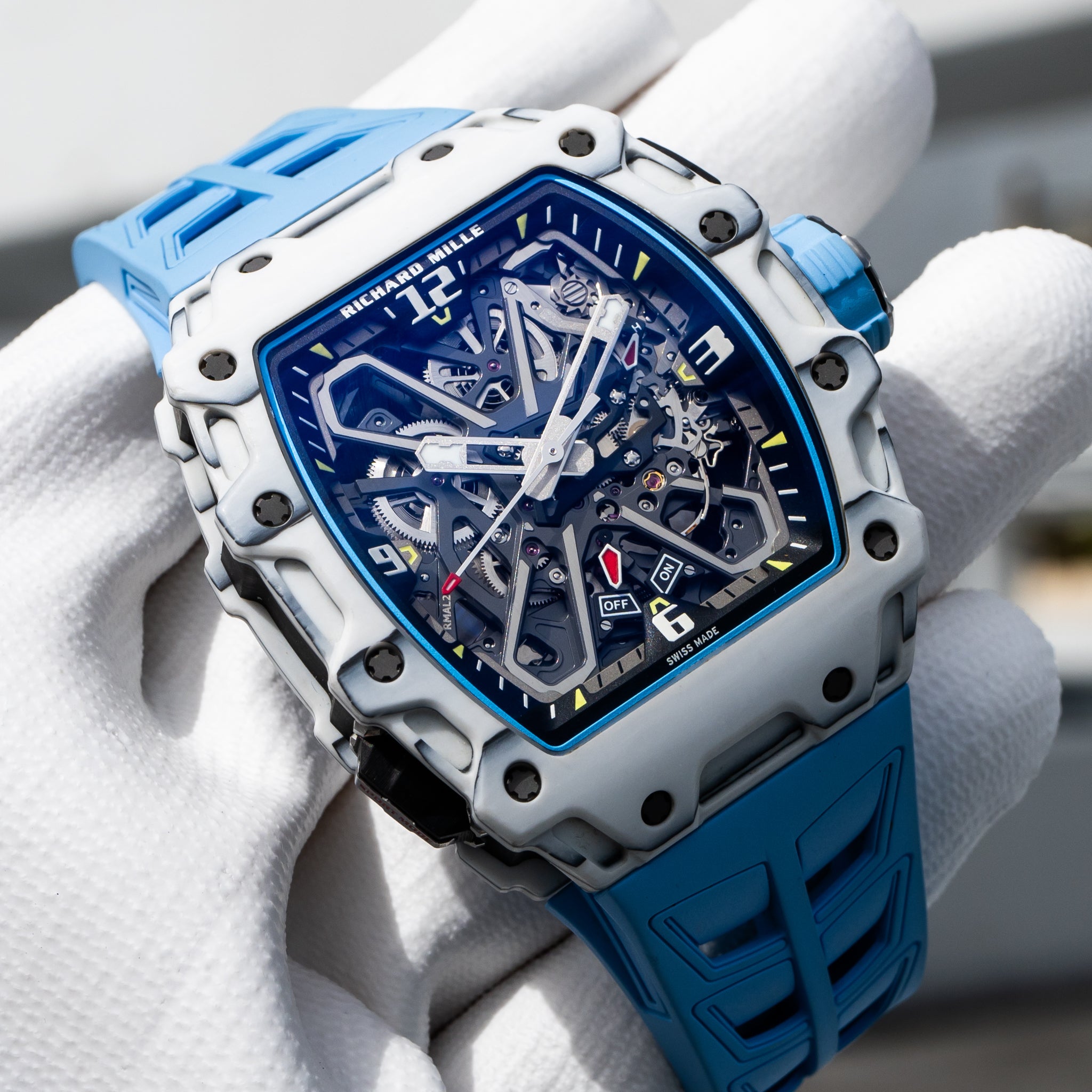 2022 Richard Mille RM35-03 Rafael Nadal White Carbon / Quartz TPT