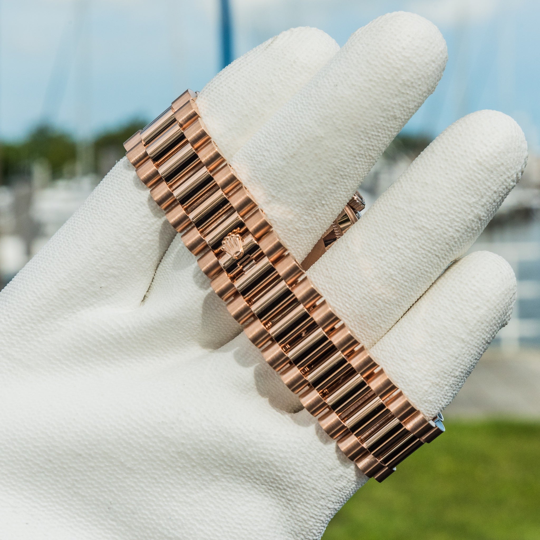 Rolex 2023 Day-Date 40mm Chocolate Baguette 228235