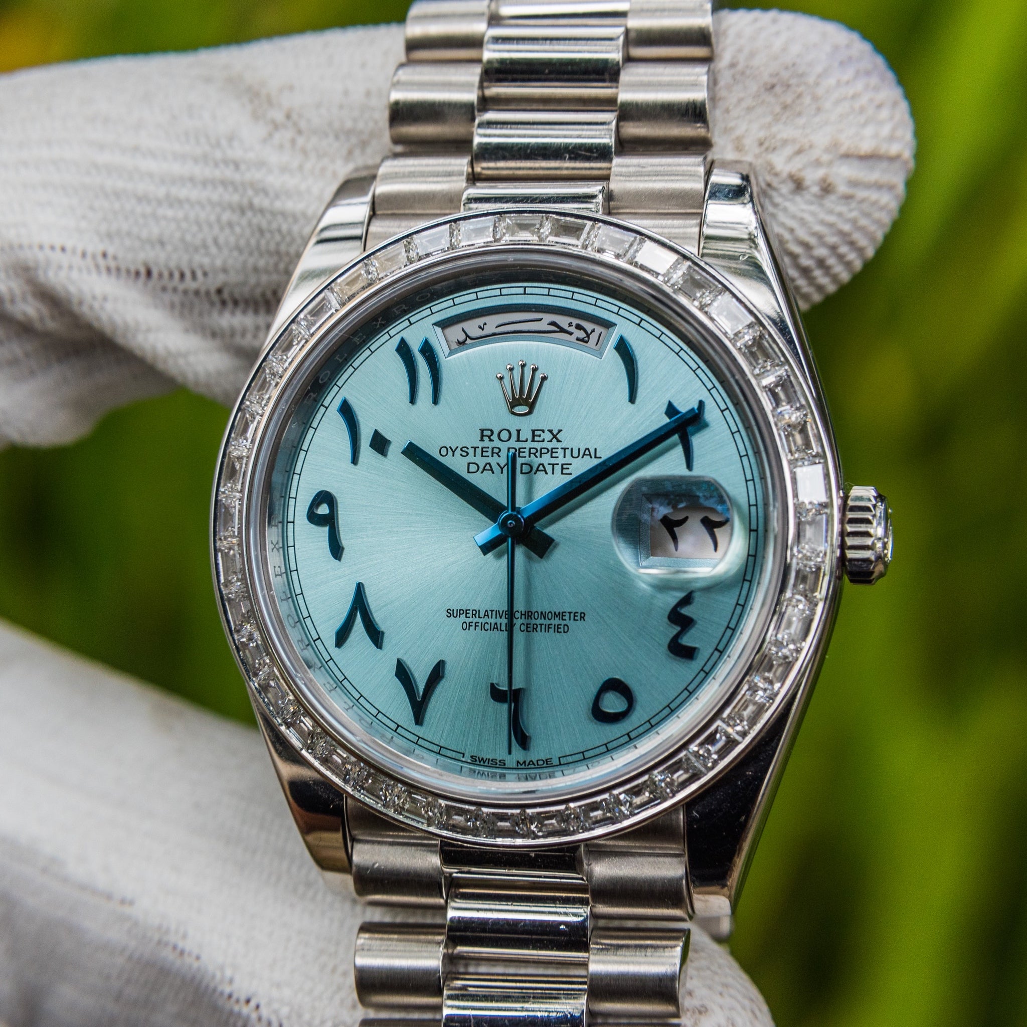 Rolex 2018 Day-Date Blue Arabic 228396TBR