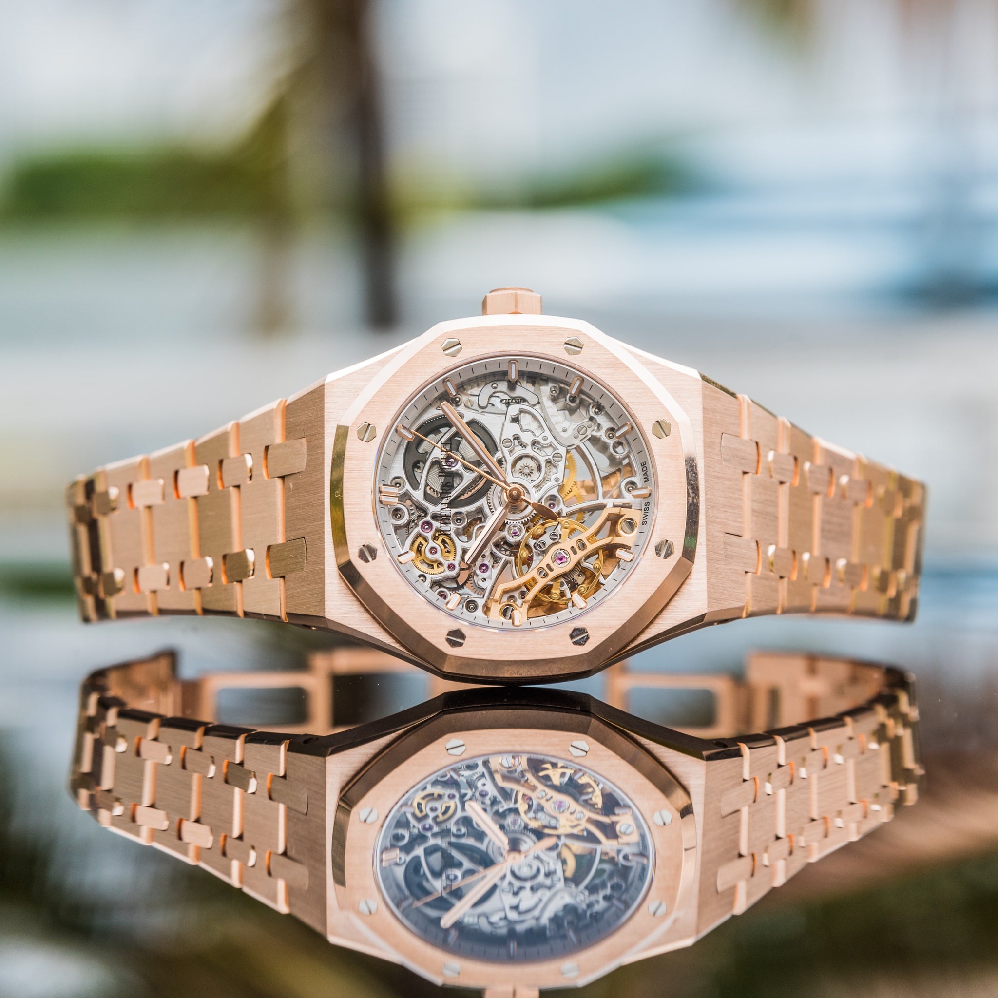 2021 Audemars Piguet Open Worked Rose Gold 15467or