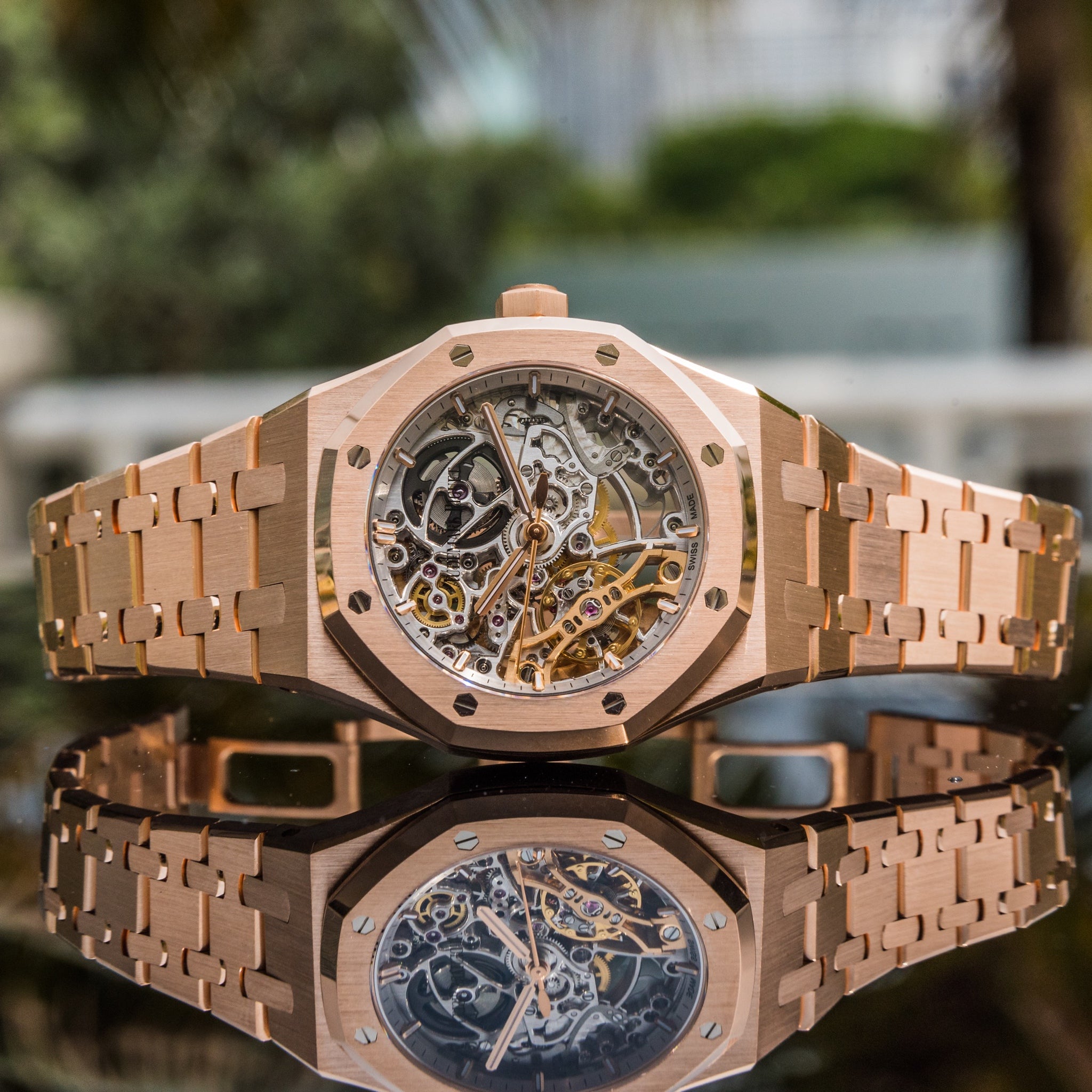 Audemars Piguet Unworn 2021 Open worked Rose Gold 15467or