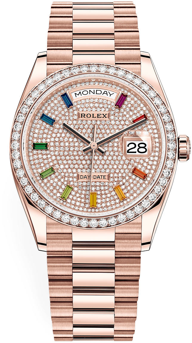 Rolex 2023 Day-Date 36mm 128345rbr Rainbow