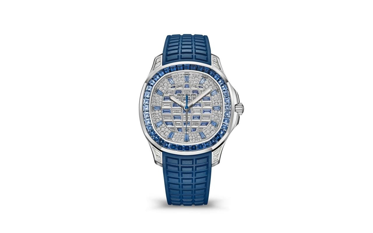 Patek 5268/416g | 2024 Aquanaut Blue Sapphire | White Gold with Saphire