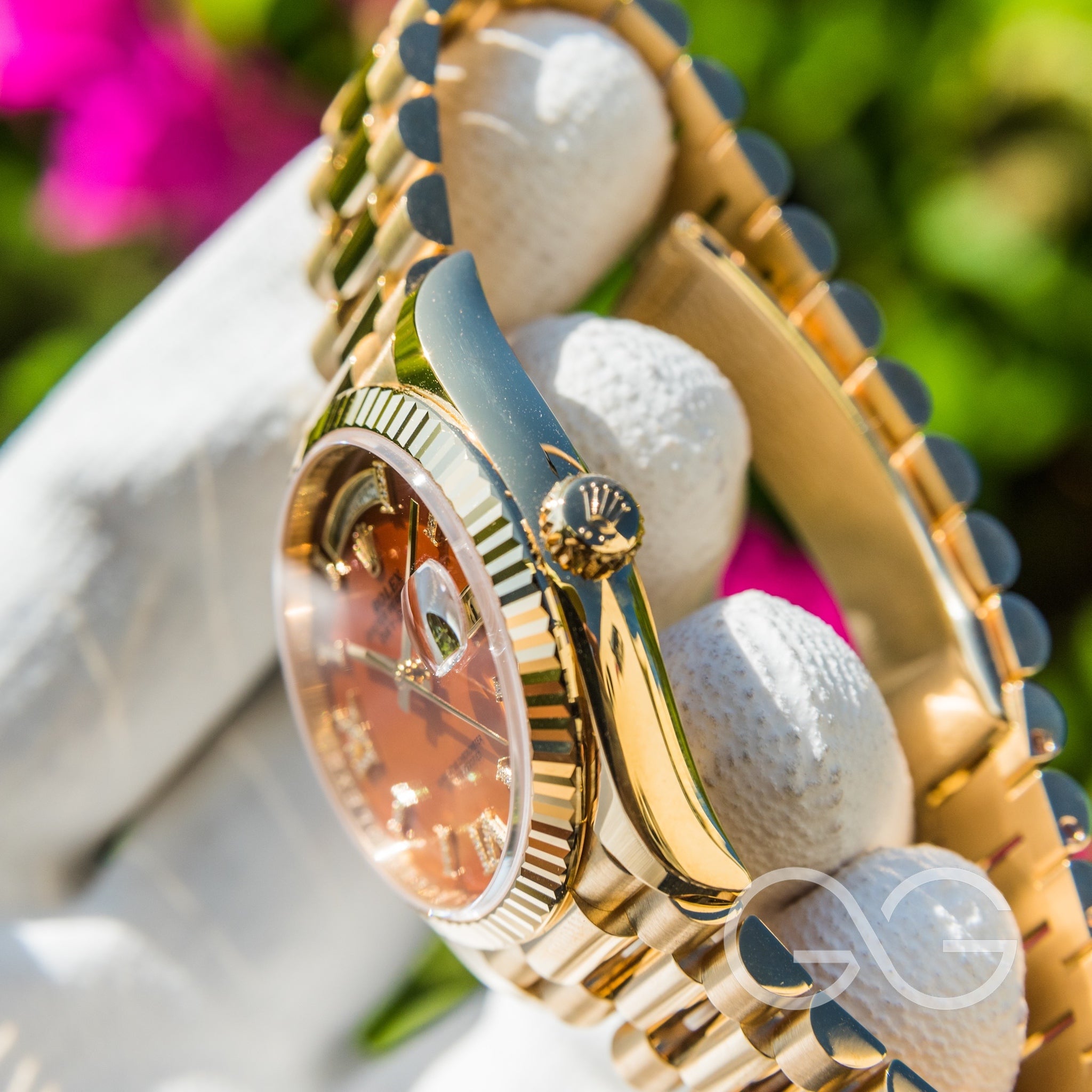 Rolex 2023 Day-Date 36mm 128238 Carnelian Dial