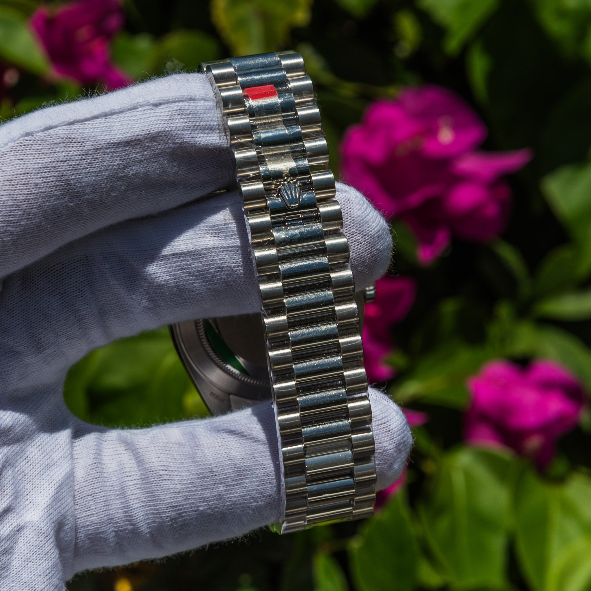 Rolex 2022 Day-Date 40mm Platinum Blue Arabic 228206