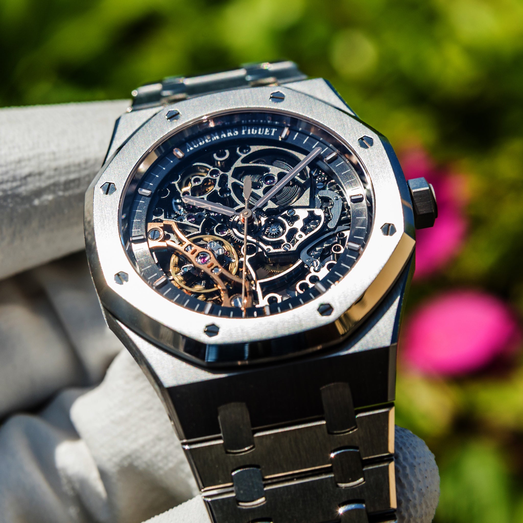 Audemars Piguet 2023 Double Balance Wheel Open worked Stainless Steel 15407st