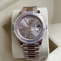 Rolex 2023 Day-Date 40mm Sundust Baguette 228235