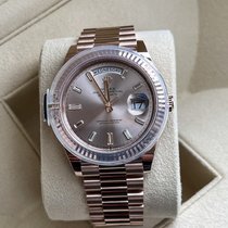 Rolex 2023 Day-Date 40mm Sundust Baguette 228235