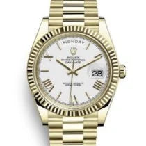 Rolex 2023 Day-Date 40mm White Roman Dial 228238
