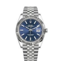 2022 Datejust 41mm Blue Stick Dial on Jubilee 126334
