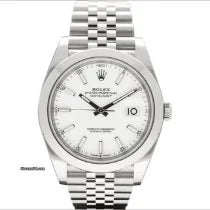 Rolex 2022 Datejust 41mm White Stick Jubilee 126300