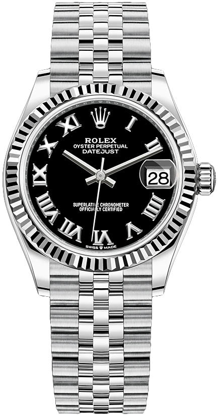 Rolex datejust black clearance jubilee