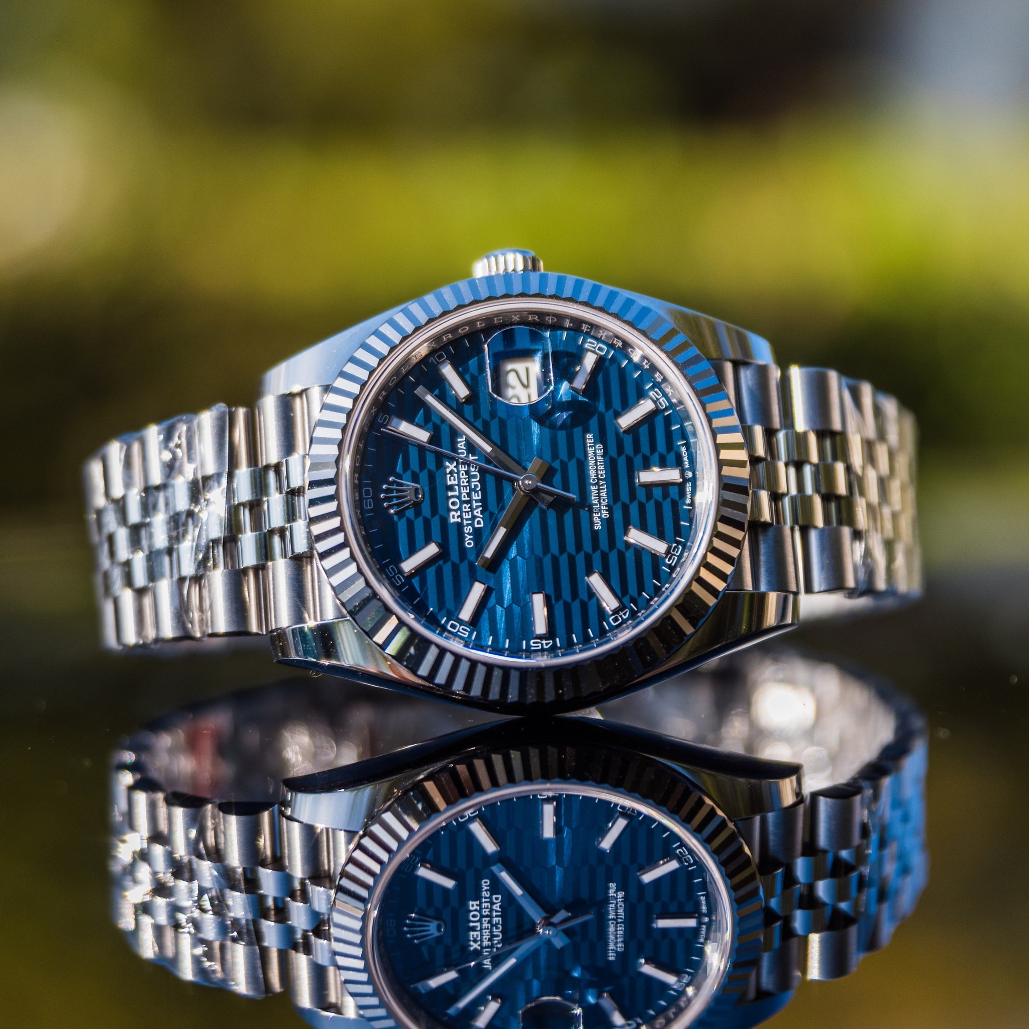 2022 Rolex 126334 Datejust Blue Motif 41mm