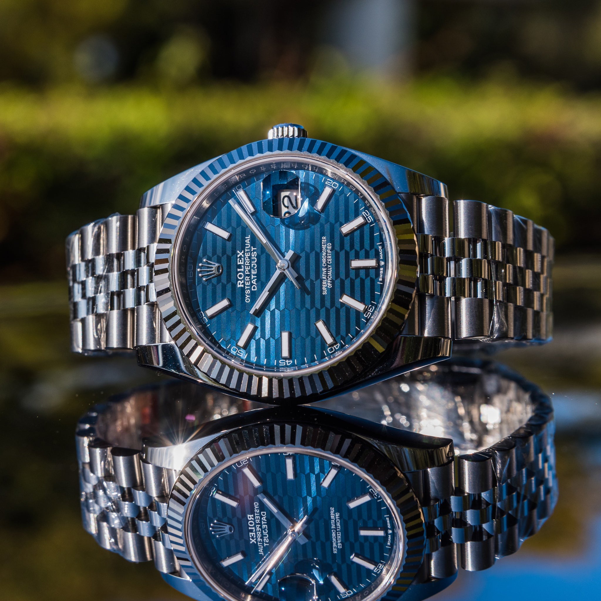 2022 Rolex 126334 Datejust Blue Motif 41mm