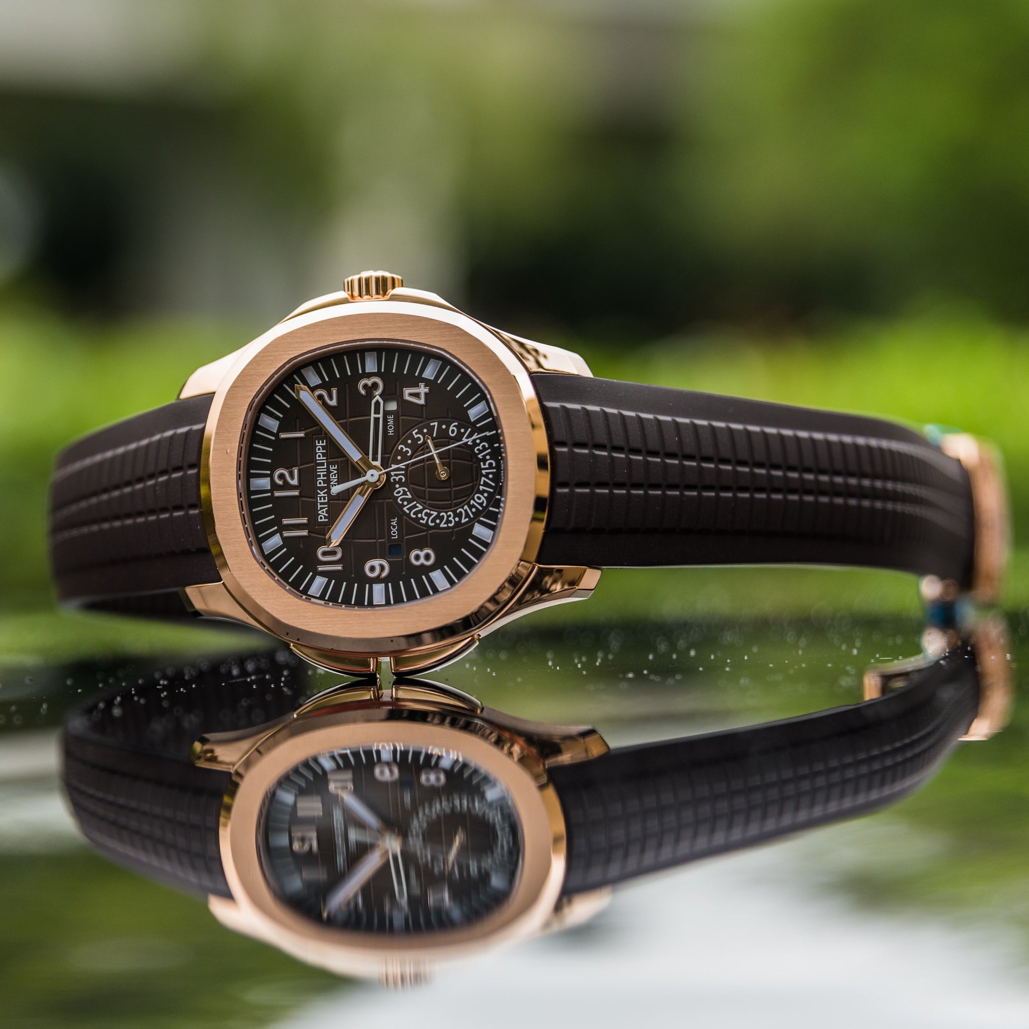 Patek 5164r | 2024 Aquanaut Travel Time | Rose Gold | 5164R-001