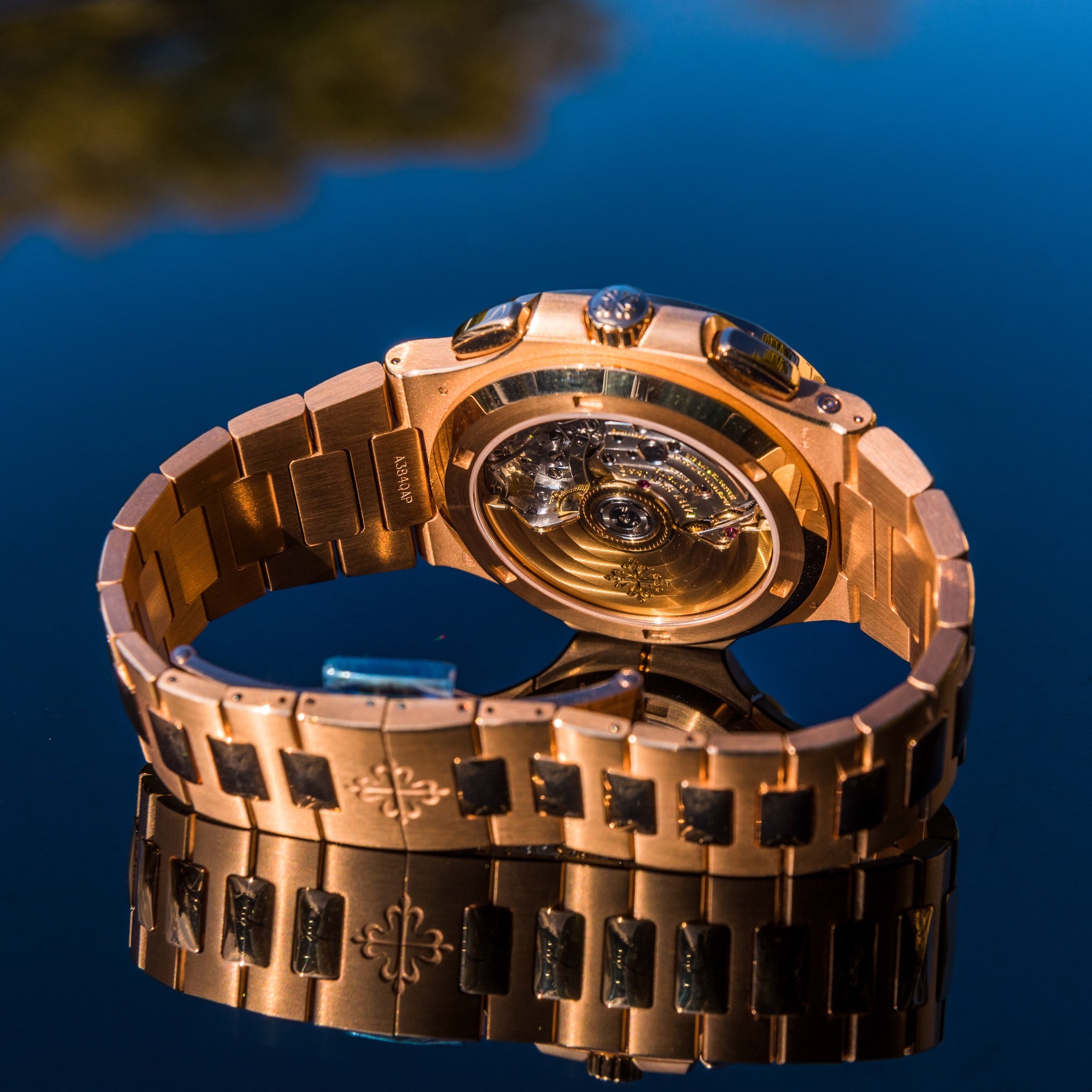 Patek Philippe 2023 Nautilus 5990/1R-001 Travel Time Chronograph Blue Dial