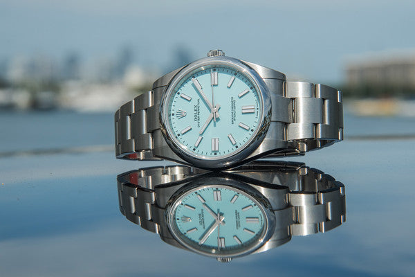 Rolex 2022 Oyster Perpetual 41mm Discontinued Tiffany dial 124300