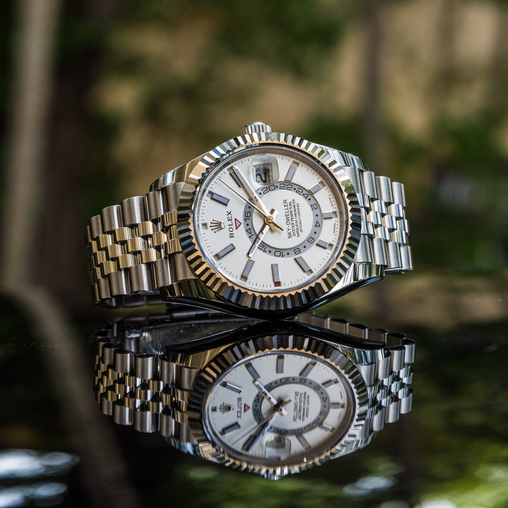 Rolex 2022 Sky-Dweller 326934 White Dial on jubilee