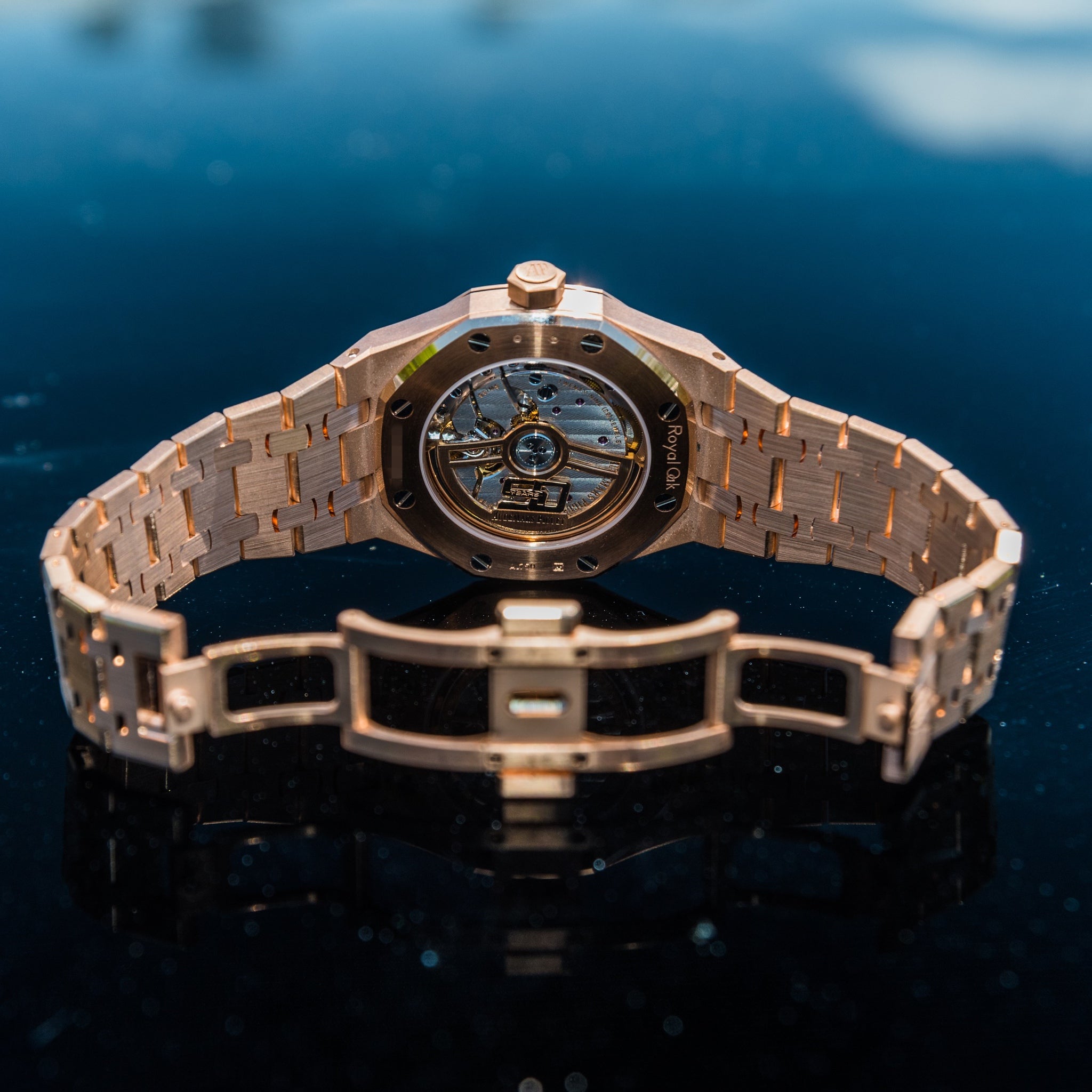 Audemars Piguet 2022 Royal Oak Selfwinding 50th Anniversary 37mm Diamond Rose Gold Green Dial 15551OR