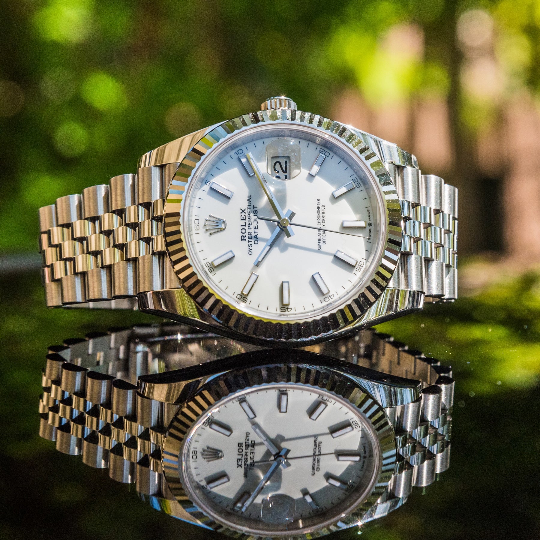 Unworn 2022 Datejust 41mm white stick on jubilee 126334