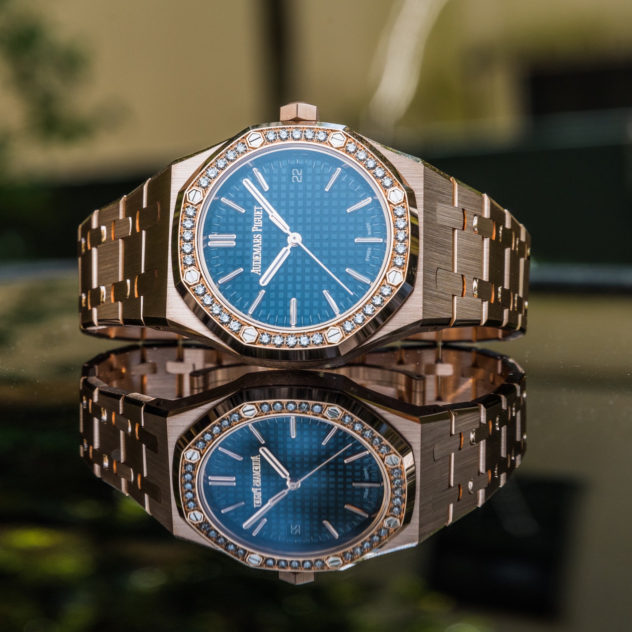 Audemars Piguet 2022 Royal Oak Selfwinding 50th Anniversary Blue Dial 15551OR