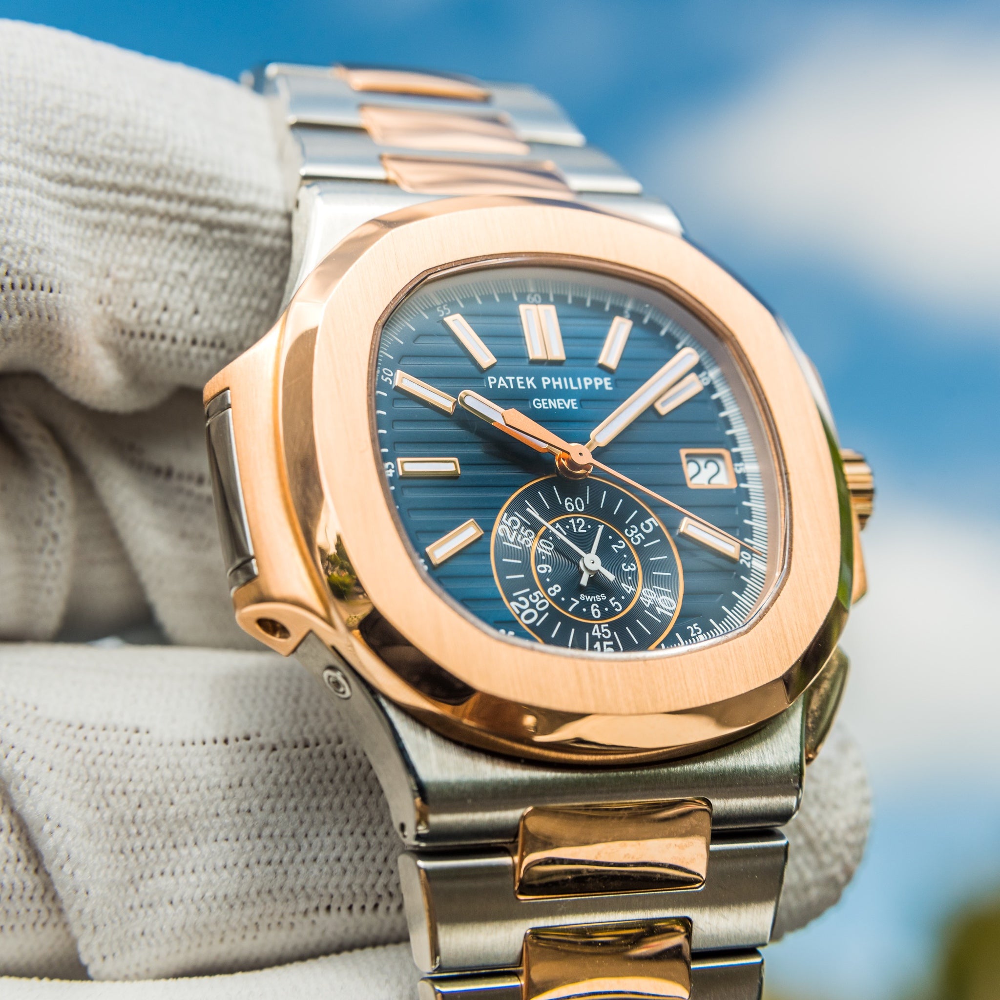 Patek Philippe 2023 Nautilus 5980/1AR-001 Travel Time Chronograph