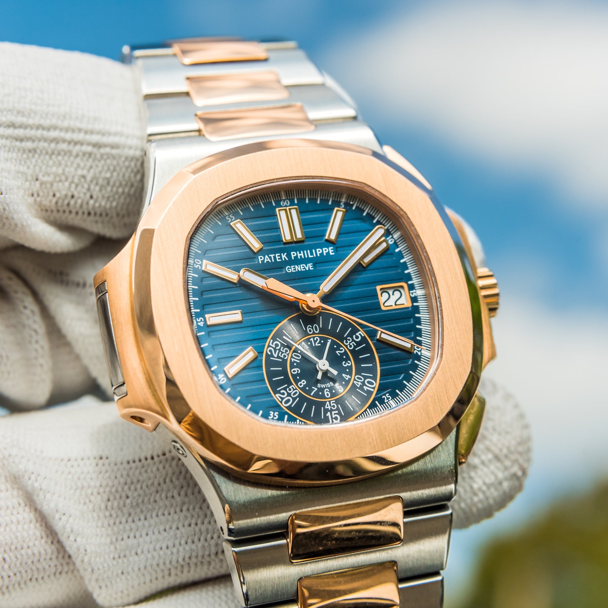Patek Philippe 2023 Nautilus 5980/1AR-001 Travel Time Chronograph