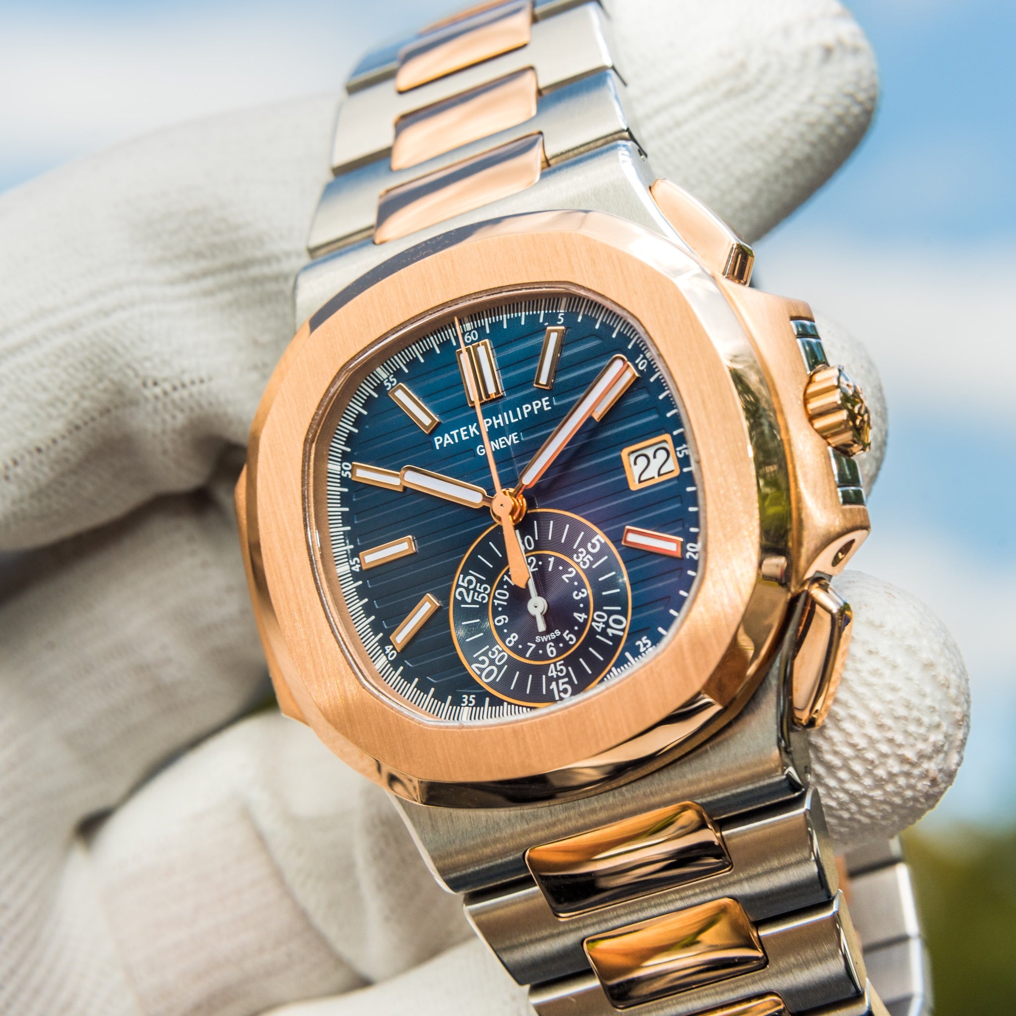 Patek Philippe 2014 Nautilus 5980/1AR-001 Travel Time Chronograph