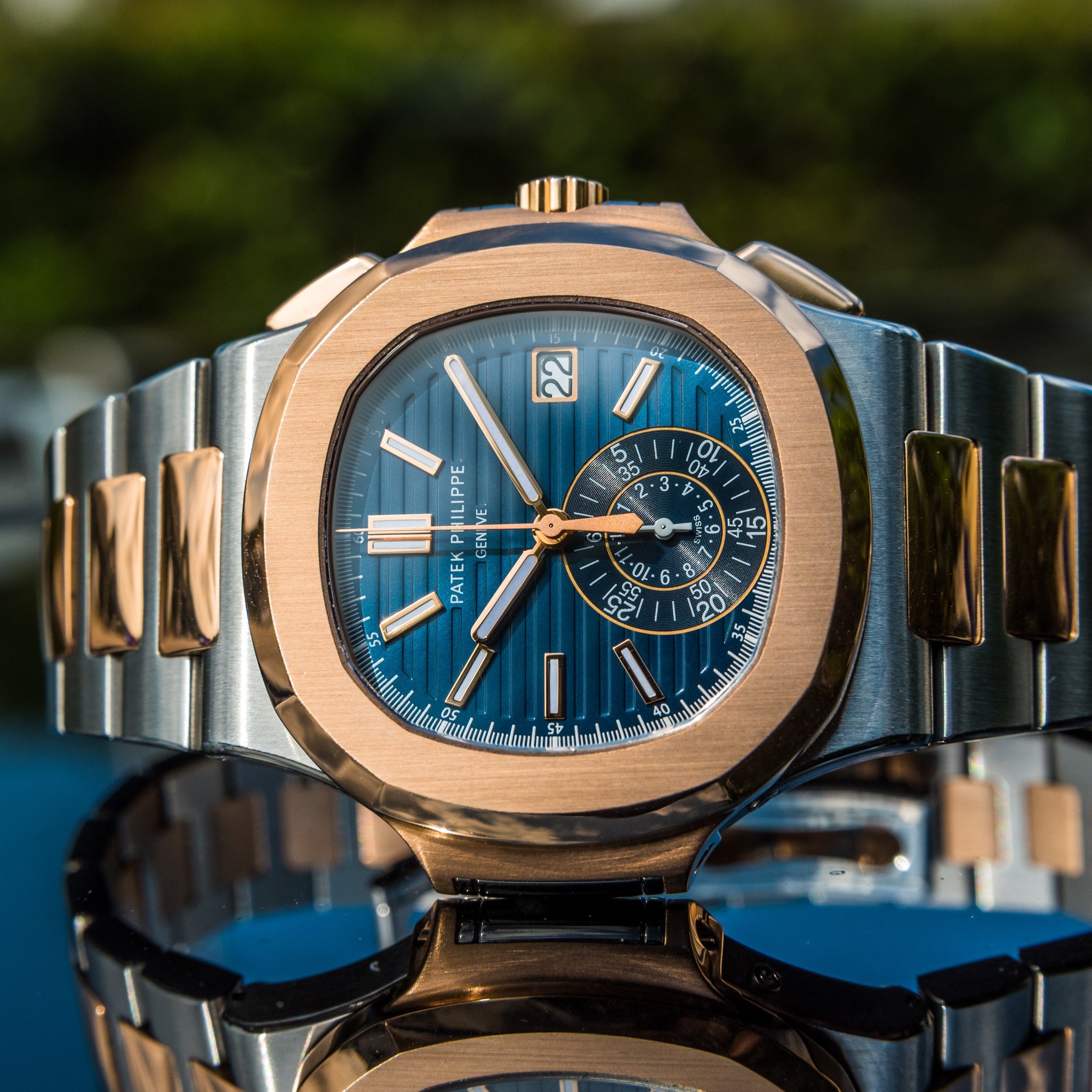 Patek Philippe 2014 Nautilus 5980/1AR-001 Travel Time Chronograph