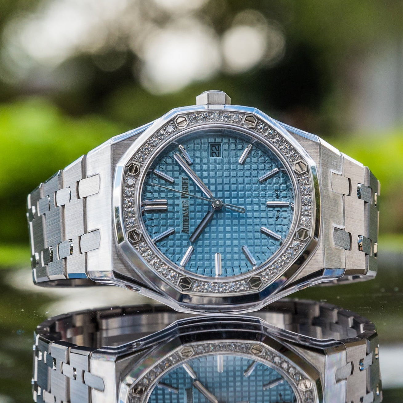 2022 Audemars Piguet 15551ST Royal Oak Selfwinding 50th Anniversary Ice Blue Dial 37mm