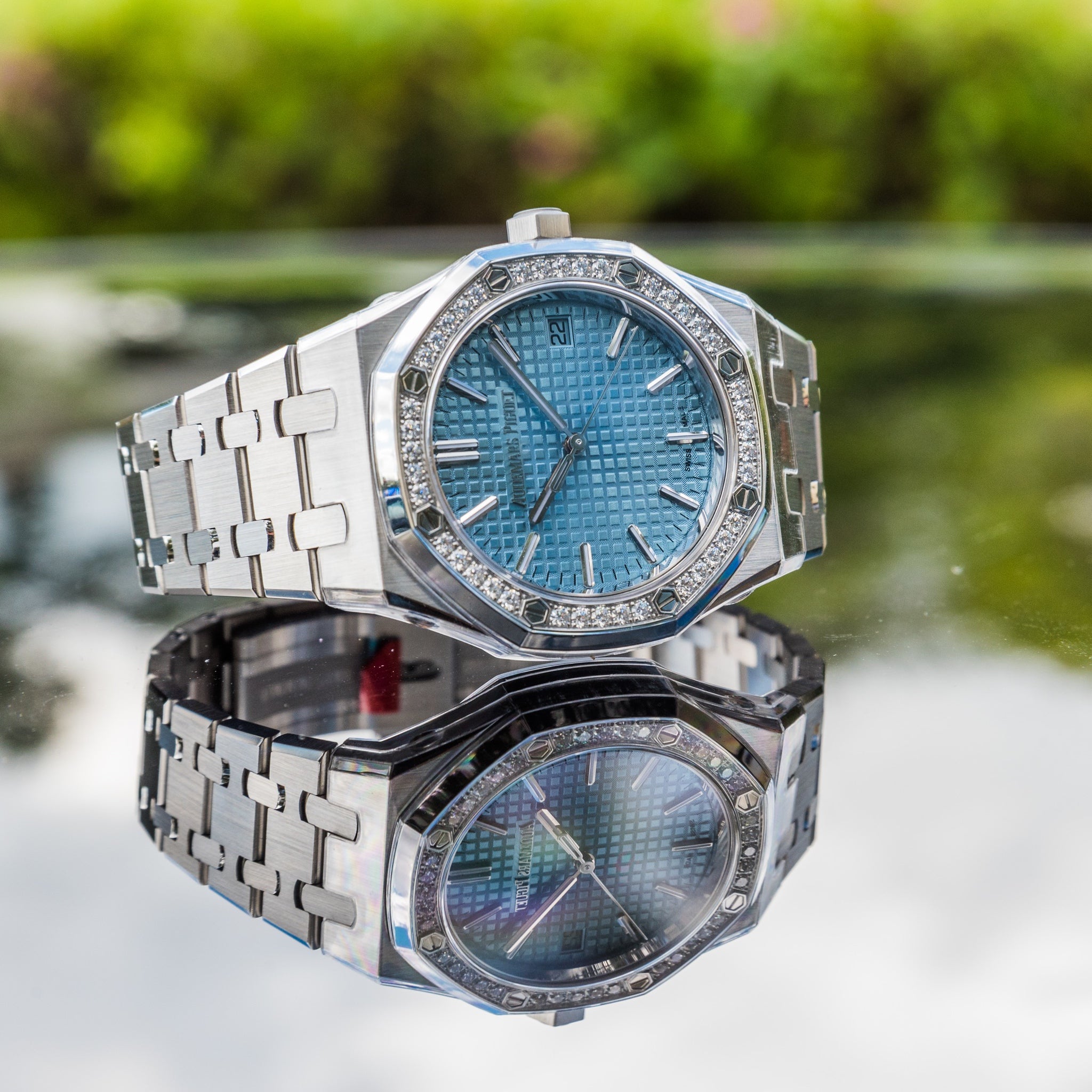 Audemars Piguet 2022 Royal Oak Selfwinding 50th Anniversary 37mm Ice Blue Dial 15551ST