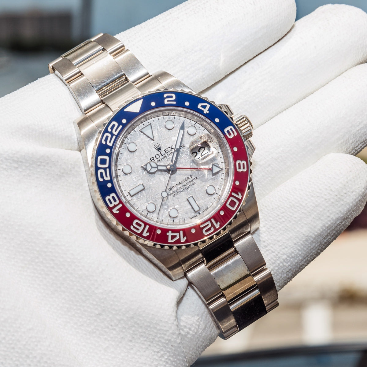 Rolex 2022 GMT-Master II 126719BLRO Meteorite Dial