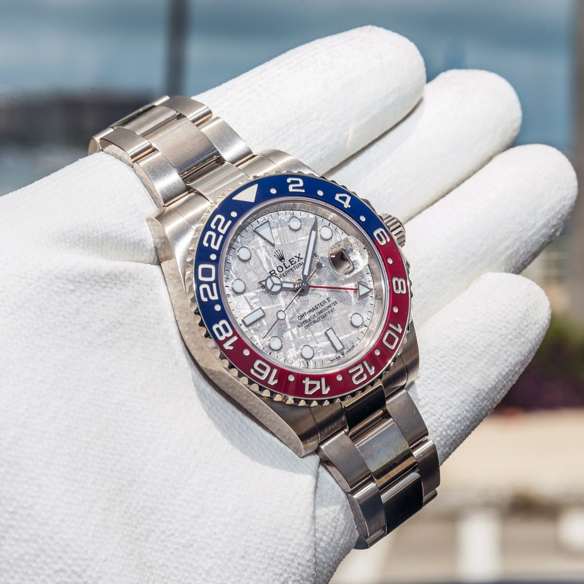 Rolex 2022 GMT-Master II 126719BLRO Meteorite Dial